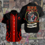 Elvis Presley Short Sleeve Button-Down Shirt – ANHNV 3151