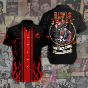 Elvis Presley Short Sleeve Button-Down Shirt - ANHNV 3151