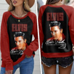 Elvis Presley Round Neck Raglan Sleeve Sweatshirt – ANHNV 3189