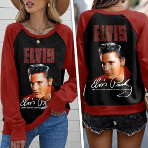 Elvis Presley Round Neck Raglan Sleeve Sweatshirt – ANHNV 3189