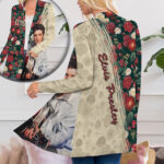 Elvis Presley Women’s Patch Pocket Cardigan – ANHNV 4123