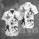 Elvis Presley Short Sleeve Button-Down Shirt – ANHNV 920