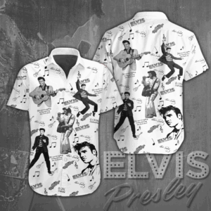 Elvis Presley Short Sleeve Button-Down Shirt - ANHNV 920