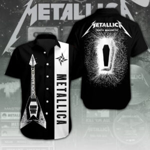 Metallica Short Sleeve Button-Down Shirt – ANHNV 9316