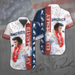 Elvis Presley Short Sleeve Button-Down Shirt - ANHNV 947