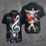 Elvis Presley Short Sleeve Button-Down Shirt – ANHNV 971
