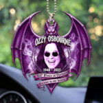 Black Sabbath x Ozzy Osbourne Custom shape 2-sided Acrylic Car Ornament - HOATT 12337