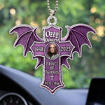 Black Sabbath x Ozzy Osbourne Custom shape 2-sided Acrylic Car Ornament - HOATT 12018