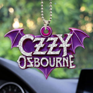 Black Sabbath x Ozzy Osbourne Custom shape 2-sided Acrylic Car Ornament - HOATT 12036