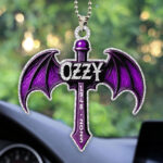 Black Sabbath x Ozzy Osbourne Custom shape 2-sided Acrylic Car Ornament - HOATT 12141