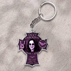 Black Sabbath x Ozzy Osbourne Custom Shape 2-sided Keychain - HOATT 12020