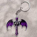 Black Sabbath x Ozzy Osbourne Custom Shape 2-sided Keychain - HOATT 12080