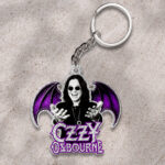 Black Sabbath x Ozzy Osbourne Custom Shape 2-sided Keychain - HOATT 12149