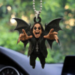 Black Sabbath x Ozzy Osbourne Custom shape 2-sided Acrylic Car Ornament - HOATT12498