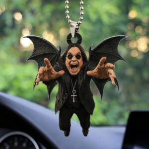 Black Sabbath x Ozzy Osbourne Custom shape 2-sided Acrylic Car Ornament - HOATT12498