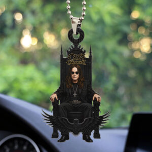 Black Sabbath x Ozzy Osbourne Custom shape 2-sided Acrylic Car Ornament - HOATT 12191