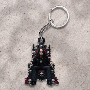 Black Sabbath x Ozzy Osbourne Custom Shape 2-sided Keychain - HOATT 12102