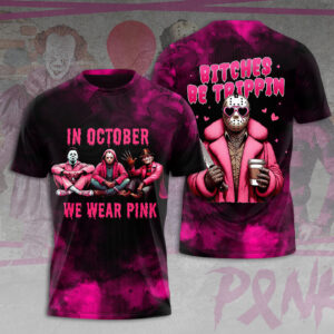 Breast Cancer Awareness x Horror Movies 3D Apparel - VANDH 3658