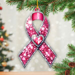 Breast Cancer Awareness Custom Shape 2-Side Printed Acrylic Ornament – GNE 1768