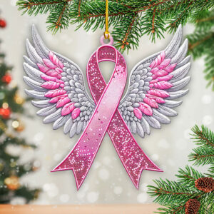 Breast Cancer Awareness Custom Shape 2-Side Printed Acrylic Ornament – GNE 1770