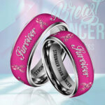 Breast Cancer Awareness Custom Alloy Ring - HOATT12484