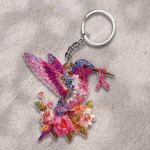Breast Cancer Awareness Custom Shape 2-sided Keychain - HOATT12477