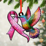Breast Cancer Awareness Custom Shape 2-Side Printed Acrylic Ornament – GNE 1774