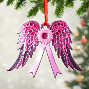 Breast Cancer Awareness Custom Shape 2-Side Printed Acrylic Ornament – GNE 1775