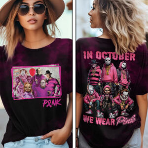 Breast Cancer Awareness x Horror Movies 3D Apparel - VANDH 3669