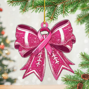 Breast Cancer Awareness Custom Shape 2-Side Printed Acrylic Ornament – HOATT 6694