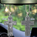 Christian Custom Shape 2-Side Printed Acrylic Car Ornament - TMTHU344