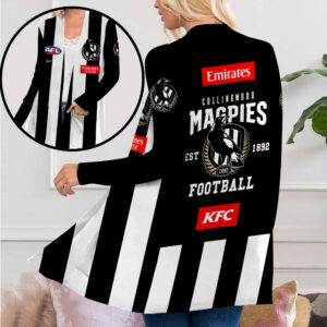Collingwood FC Women's Patch Pocket Cardigan - TANTN 1644