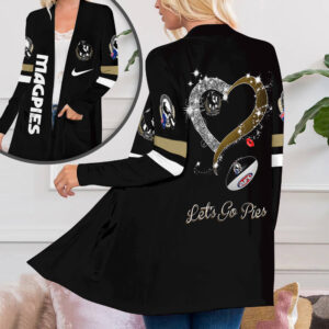 Collingwood FC Women’s Patch Pocket Cardigan – TANTN 2559