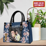 Personalized Elvis Presley Leather Handbag - TMTHU582