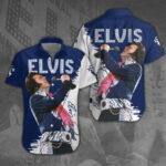 Elvis Presley Short Sleeve Button-Down Shirt - NGHIAVT 0146