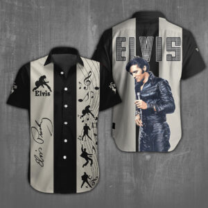 Elvis Presley Short Sleeve Button-Down Shirt - ANHNV 691