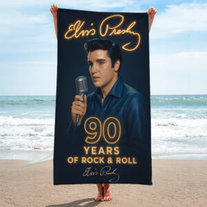 Elvis Presley Rectangle Beach Towel - TANTN 14062