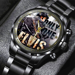 Elvis Presley Black Stainless Steel Watch - GNE 1898
