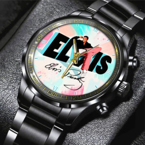 Elvis Presley Black Stainless Steel Watch - GNE 253