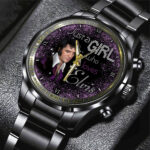 Elvis Presley Black Stainless Steel Watch - HOATT 7242