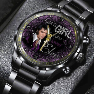 Elvis Presley Black Stainless Steel Watch - HOATT 7242