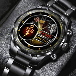 Elvis Presley Black Stainless Steel Watch - HOATT 7935
