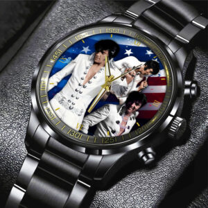 Elvis Presley Black Stainless Steel Watch - HOATT 9794