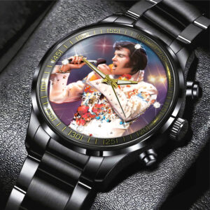 Elvis Presley Black Stainless Steel Watch - TANTN 11386
