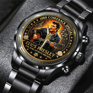 Elvis Presley Black Stainless Steel Watch - TANTN 14149