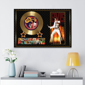 Elvis Presley Rectangle Canvas With Inner Frame - HOATT 12350