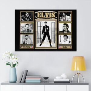 Elvis Presley Rectangle Canvas With Inner Frame - HOATT 8021