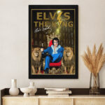 Elvis Presley Rectangle Canvas With Inner Frame - HOATT 8094