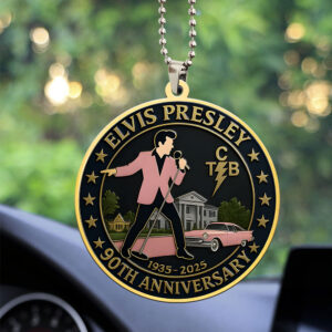 Elvis Presley Custom shape 2-sided Acrylic Car Ornament - MAITM12695