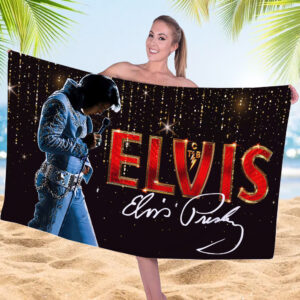 Elvis Presley Rectangle Beach Towel - MAITM 11787